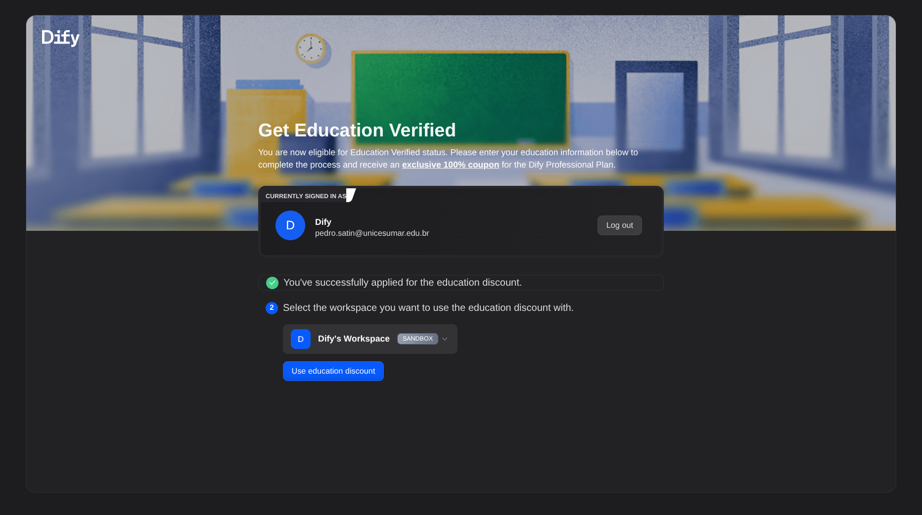 Verificação aprovada